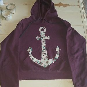 Floral Anchor Hoodie